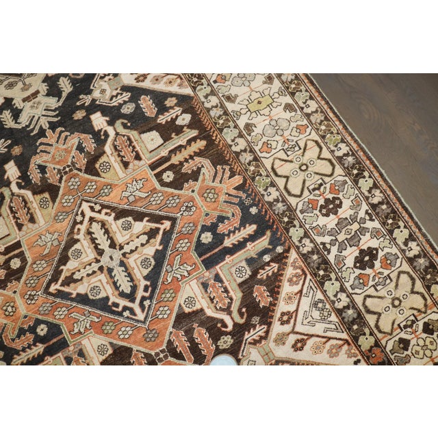 Gallery Size Geometric Antique Persian Bakhtiari Rug - 5'7" x 13' For Sale In New York - Image 6 of 10