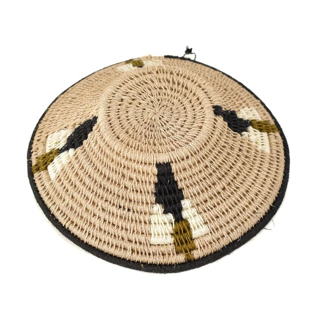 Early 20th Century Sisal Handwoven Basket Neutral Eswatini 6inch For Sale - Image 4 of 6
