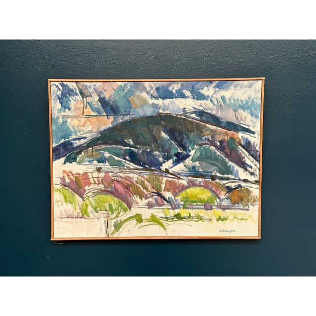 Sture Ekengren, Serene Landscape, 1960s, Oil on Canvas, Framed For Sale - Image 14 of 14