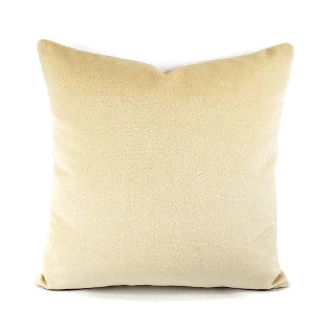 Textile Coraggio Textiles Royal Silk / Mohair Velvet in Quartz Pillow Cover For Sale - Image 7 of 7