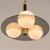 Romeo Rega Mid-Century Italian Brass and Opaline Glass Chandelier in the style of Romeo Rega, 1970s For Sale - Image 4 of 8