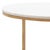 Spritely Home Tage Marble Side Table in White Marble / Gold For Sale - Image 4 of 8