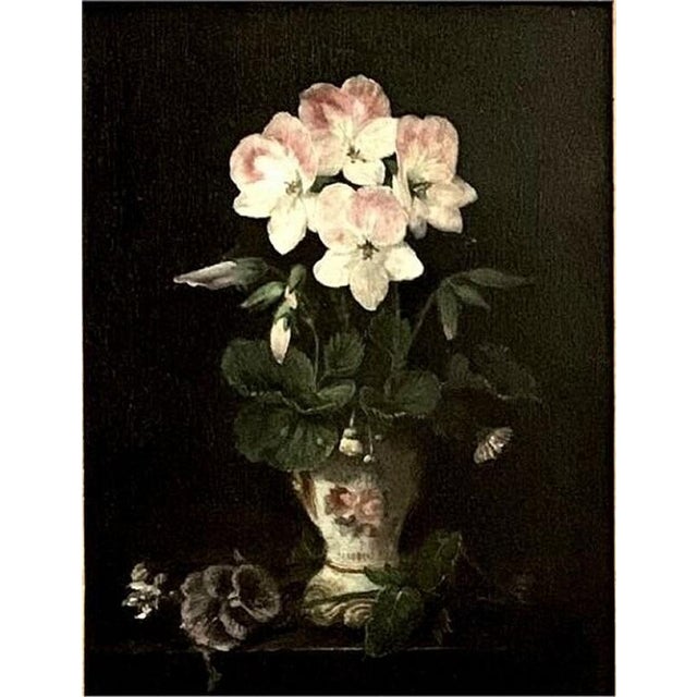 Bouquet of Flowers, 19th Century, Oil Painting on Panel, Framed For Sale - Image 3 of 4
