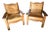 Vintage Unique Lodge Style Mission Oak Lounge Chairs (Pair) For Sale