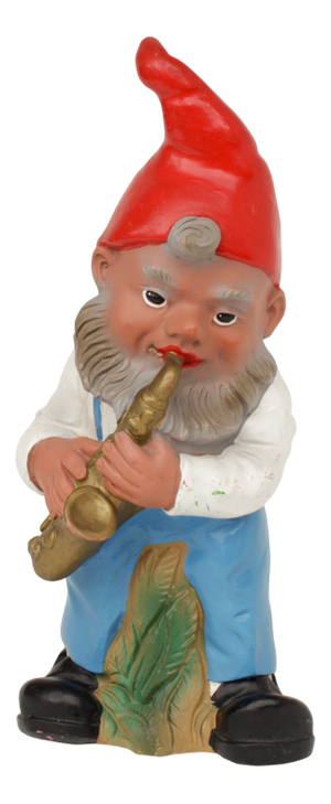 Garden Gnome with Saxophone from Heissner, 1980s