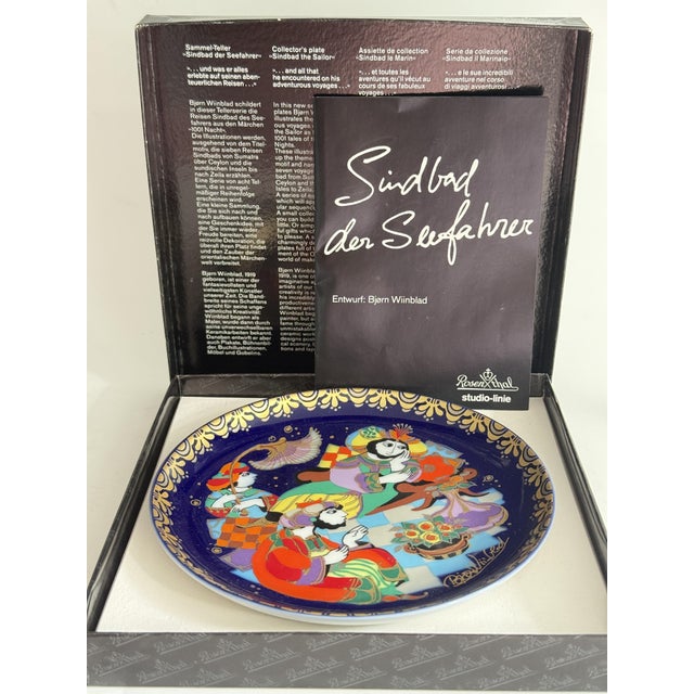 1990s Sindbad the Sailor Plate No. VIII by Bjørn Wiinblad for Rosenthal, Germany, 1970s For Sale - Image 5 of 5