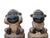 Set 3 Brown Stone Body Artistic Monkey Statues For Sale - Image 10 of 12