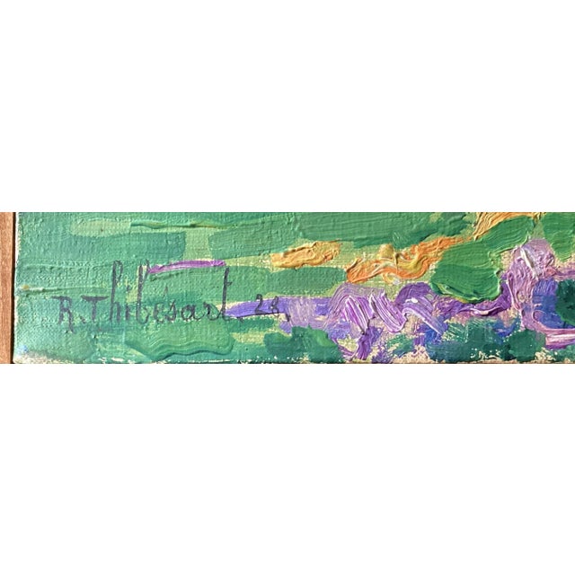 Mid 20th Century ‘Six Days in Corsica’ Oil on Canvas Painting by Raymond Thibesart, Framed For Sale - Image 4 of 12