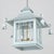 Vintage Chinoiserie Light Blue Iron Four-Lamp Pagoda Chandelier For Sale In New York - Image 6 of 11