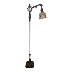 1930s Black Marble Bridge Lamp
