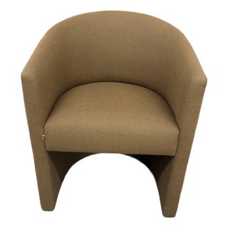 Restoration Hardware Arrondi Dark Brown Accent Chair For Sale