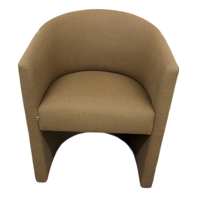 Restoration Hardware Arrondi Dark Brown Accent Chair For Sale