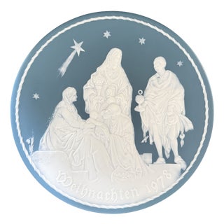 Porcelain Christmas Plate of the Adoration of the Magi After Albrecht Dürer for Villeroy & Boch Mettlach, Germany, 1978 For Sale