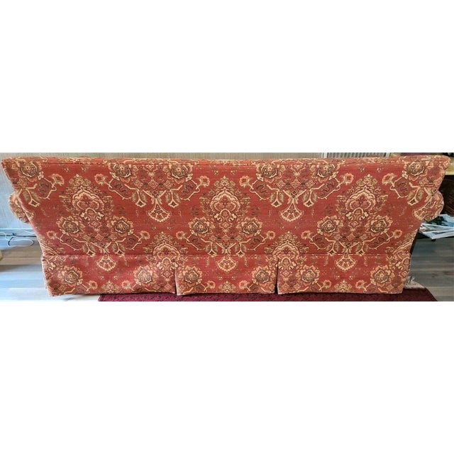 Henredon Upholstery Collection 3 Seat Sofa With 4 Pillows and Arm