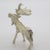 Italian Vintage Italian Handmade Genuine Silver Larg Elk Figurine Sculpture For Sale - Image 3 of 9