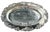 Vintage English silverplate grape and vine oval shaped serving platter with grape and vine frieze surround decoration in...