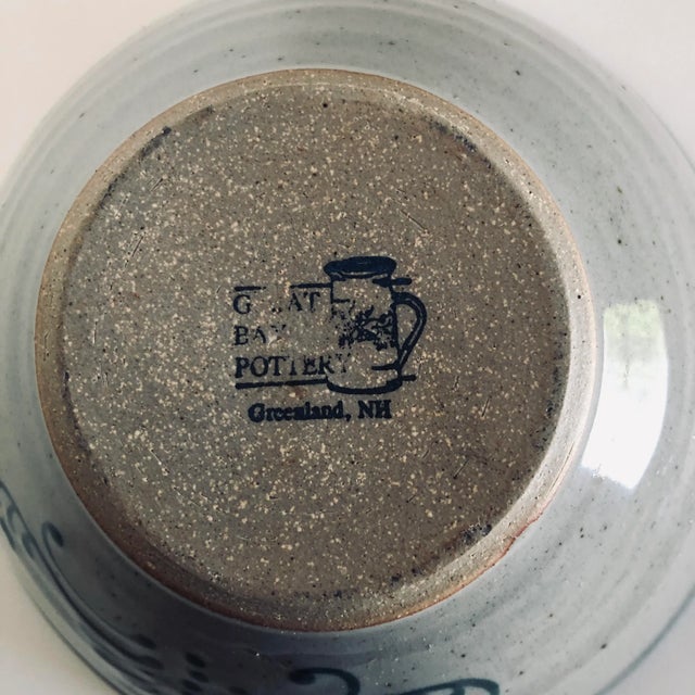 Contemporary Contemporary Handmade Great Bay Nh Pottery/Stoneware Serving Bowl For Sale - Image 3 of 6