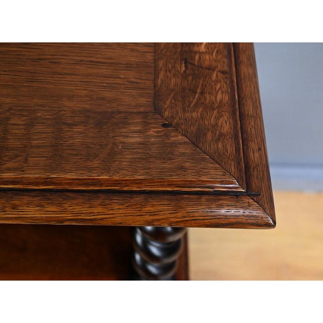 Louis XIII Style Oak Side Table, Early 20th Century For Sale - Image 5 of 14