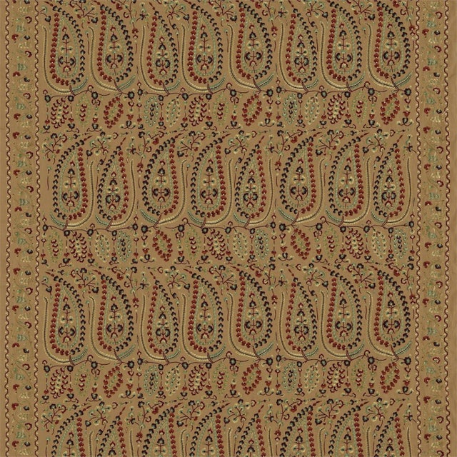 Zoffany Jayshree Fabric in Spice/Russet - a Sample For Sale