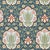 Morris & Co. Iris & Rose Wallpaper in Indigo/Thyme- a sample For Sale