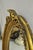 Gold Antique French Victorian Gold Gilt Scroll Oval Beveled Glass Wall Mirror For Sale - Image 8 of 12