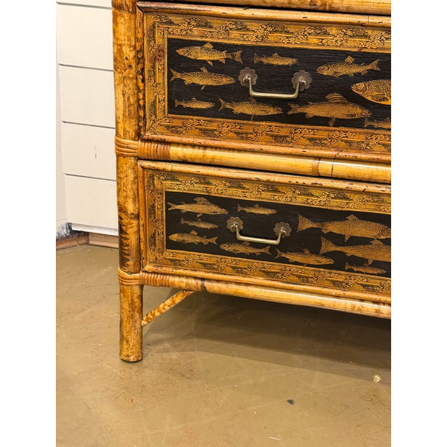 19th Century English Bamboo Chest For Sale In Nashville - Image 6 of 13