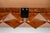 Set of Two (2) Futuristic Brutalist Italian Modern Sculptural Diamond Faced End Tables With Leather Tops, Italy, C. 1970s For Sale - Image 15 of 18
