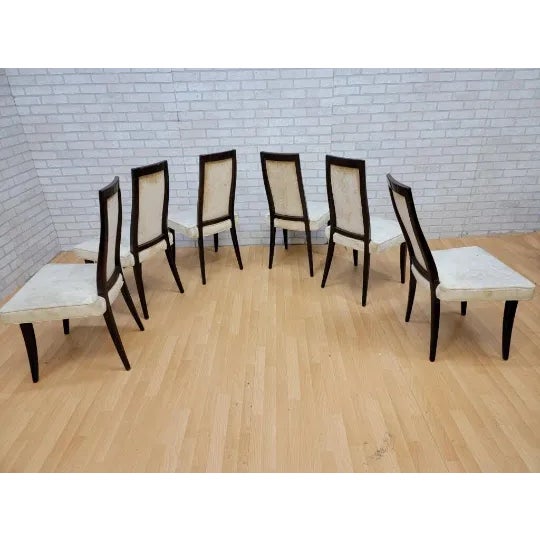 Mid 20th Century Mid Century Modern Harvey Probber High Back Mahogany Dining Chairs - Set of 6 For Sale - Image 5 of 11