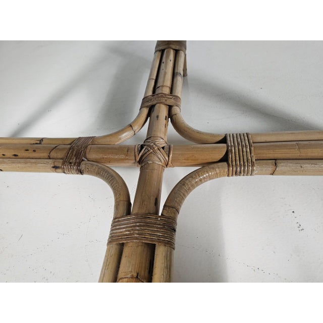 1960s Bamboo Patio Dining Table, Italy, 1960s For Sale - Image 5 of 9