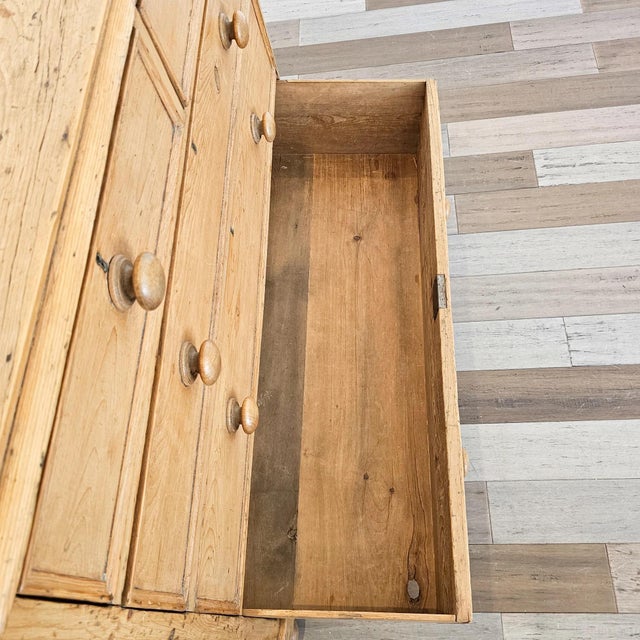Stately Antique English Pine Chest of Drawers (Dresser) - Circa 1870 For Sale - Image 14 of 17