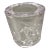 Vintage Heavy Glass Bee Motif Votive Candle Holder For Sale