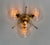Transparent Orchidea Polished Brass Clear Pebble Flush Mount by Fabio LTD For Sale - Image 8 of 9
