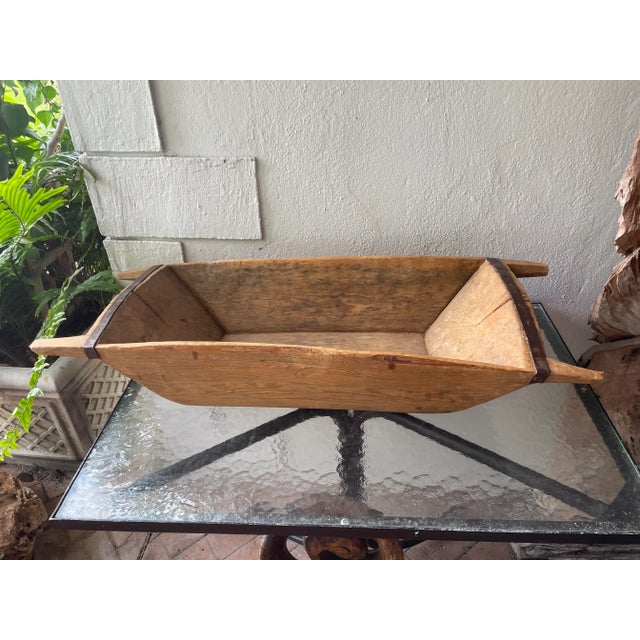 Antique Wooden Kneading Bowl/ Trough For Sale - Image 12 of 12