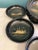 Chinoiserie Mid-Century Asian Black Lacquered Bowl Set of 9 For Sale - Image 3 of 9
