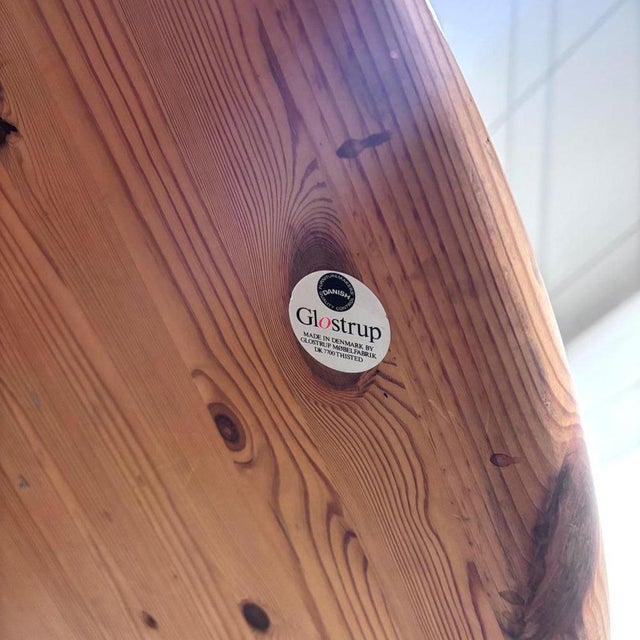 Round / Oval Pine Dining Table from Glostrup, 1970s For Sale - Image 14 of 15