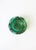 A beautiful and substantial Italian Murano bowl in an Emerald green and gold art glass, with soft edges in an organic...