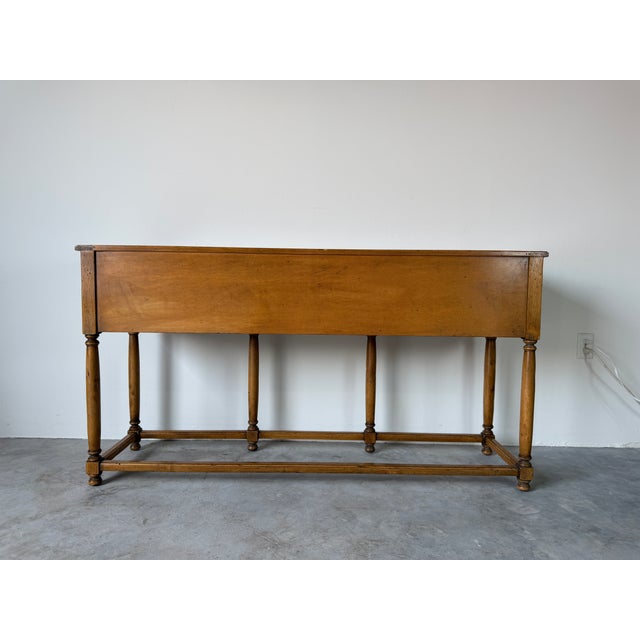 Vintage Mediterranean Spanish Colonial Style Three-Drawer Console Table For Sale - Image 17 of 18