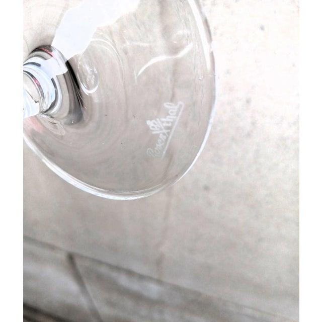1960s Rosenthal Crystal Champagne Flutes- Set of 4 For Sale - Image 9 of 9