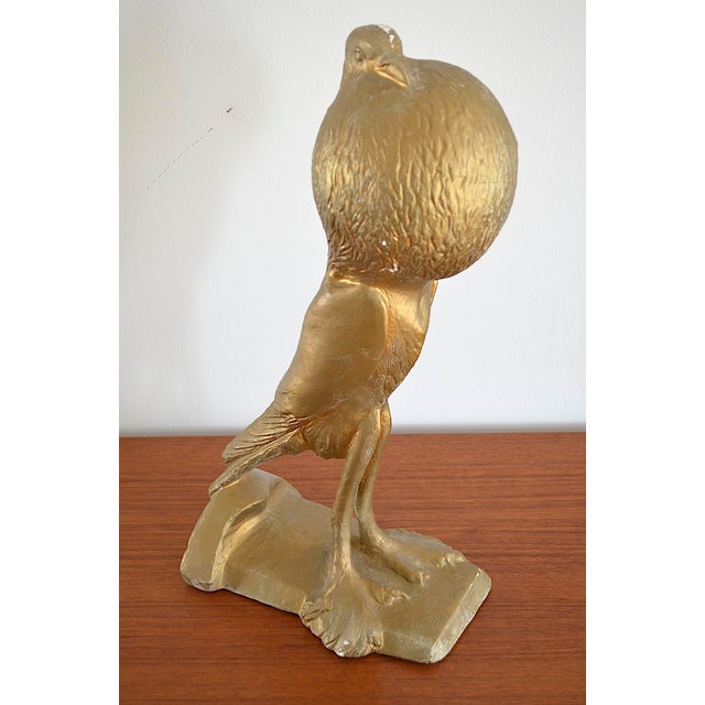 Grotesque dove sculpture from the 1950s, presumably from France – the sculpture is signed KOLÄR.F on the base. The...