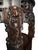 Companion Pair of Late Qing Dynasty–Early Republic Era Cantonese Carved Hardwood Marble-Top Stands For Sale - Image 11 of 14