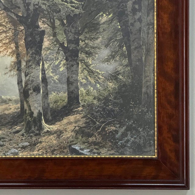 19th Century Framed Charcoal Landscape by Heinrich Böhmer (1852–1930) For Sale - Image 10 of 16