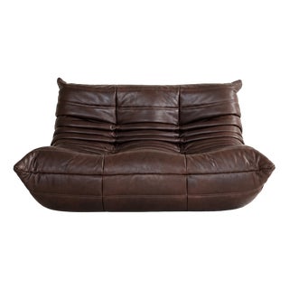 Togo Sofa in Brown Leather from Ligne Roset, 2023 For Sale