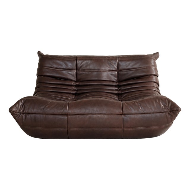 Togo Sofa in Brown Leather from Ligne Roset, 2023 For Sale