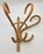 Campaign Vintage Bamboo Rattan Wall-Mounted Coat & Hat Racks, Set of 3 For Sale - Image 3 of 9