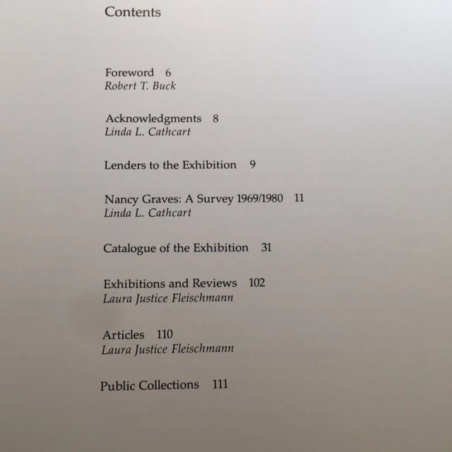 Nancy Graves: A Survey" Art Book For Sale - Image 4 of 11