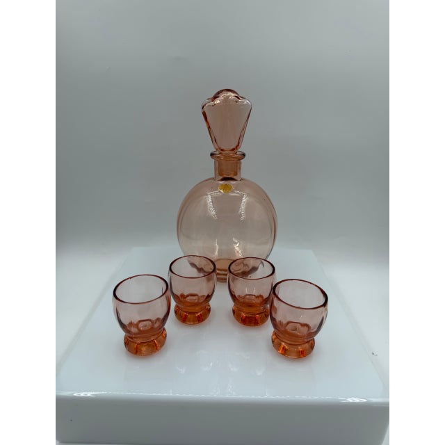 Vintage Rosalin Glass Liqueur Set, 1950s, Set of 5 For Sale - Image 18 of 18