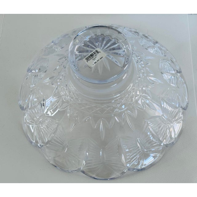 Waterford Crystal Waterford Designers Gallery Collection Butterflies Centerpiece Bowl For Sale - Image 4 of 12