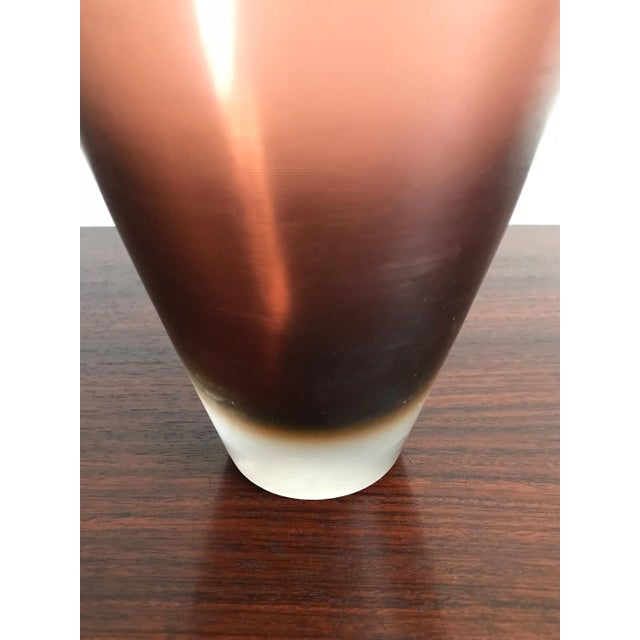 Venini Italian Incisi Series Vase Glass by Paolo Venini for Venini Murano, 1950s For Sale - Image 4 of 7