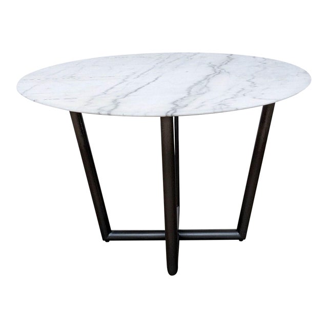 Mitchell Gold Bob Williams Modern Round Marble Top Dining Table Chairish
