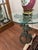Mid 20th Century Walker-Marlen Mid Century Metal Dogwood Leaf Side Table Round Glass Top Vintage For Sale - Image 5 of 8